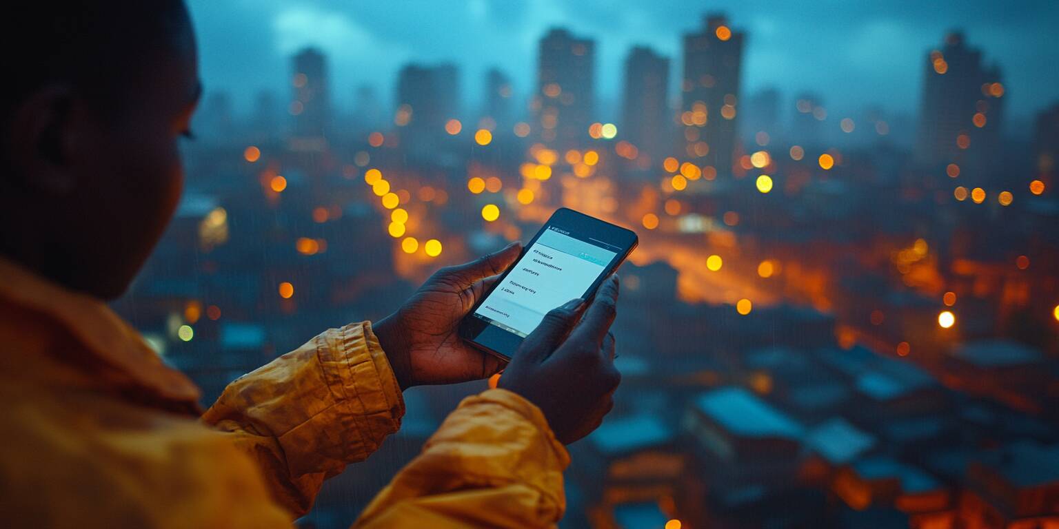 User Registering On Congo Bet Via Smartphone